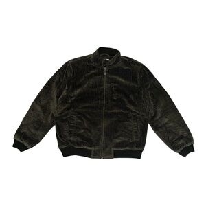 Brooks Brothers Harrington Corduroy Wool Trim Zip Up Jacket Size L